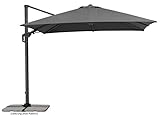 Schneider Sonnenschirm RHODOS TWIST ca. 300 x 300 cm anthrazit, Anthracite