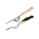 Schwamm Set mit 2 Hand-Unkrautzieher-Ziehwerkzeugen, Garten-Unkrautentfernungswerkzeug...