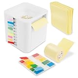 240 Pcs Z-notes weiß Desk Organizer mit 10m Notizrolle Z-notes Pro Abroller...