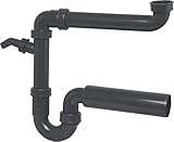 Cornat Rezyklat Röhren-Geruchverschluss für Spültische - 1 1/2 Zoll - Mit...