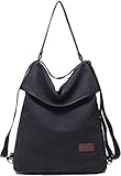 Travistar Damen Canvas Schultertasche Rucksack Groß Handtasche Vintage Damen...