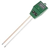 Hotwin 3-in-1 Digitaler Bodentester, Feuchtigkeit/pH-Messgerät, Lichtbeleuchtungsprüfer...