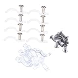 SOIMISS 100 Stück Transparente Befestigungsclips mit Schrauben für LED Streifen...
