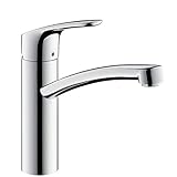 hansgrohe Focus M41 - Küchenarmatur, 1 Stahlart, Wasserhahn Küche mit Auslaufhöhe 160...