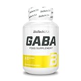 BioTechUSA GABA, Nahrungsergänzungsmittelkapseln mit gamma-aminobuttersäure, 60 Kapseln