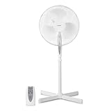 MEDION Standventilator mit Fernbedienung, drei Geschwindigkeitsstufen, 45 Watt Leistung,...