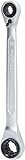 KS TOOLS 4in1, Doppel-Ratschenringschlüssel, 10 x 13, 17 x 19 mm
