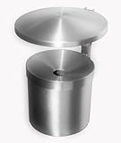 Wandaschenbecher mit Dach Aluminium 145x270 mm Volumen 2,7 ltr Marke Szagato Made in...