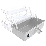 Calogy 33 cm Kunstbedarf-Aufbewahrung, 3-lagig, Kunststoff, Näh-Bastelbox mit...