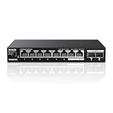 Tenda 2.5 Gbit Switch mit 8X 2.5G Ports & 2X 10G SFP+ Ports (VLAN, Statische Aggregation,...