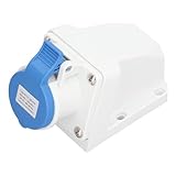 Industriesteckdose, 16 A IP44 Wasserdichtes 3-adriges Oberflächenmontiertes Stromkabel...
