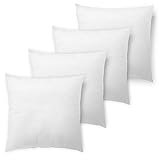 Traumnacht 4er Set Sofakissen, Kopfkissen, mit Faserfüllung und Vlieshülle, 40...