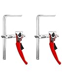 QWORK Zwinge KliKlamp, Tischzwinge, Hebelzwinge, Schnellspanner mit 160mm Kapazität und...