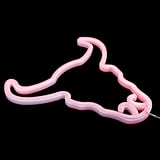 PartyKindom LED Neon Lampe Kuhkopf Hängend Kreative Wanddekoration Rote Cow Head...