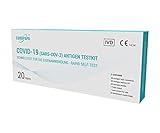 EUROPAPA® 20x Corona Laientest Selbsttest Covid-19 Antigentest auf SARS-CoV-2...