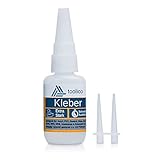 Industriekleber extra stark (20mg) inkl. 2 Dosierspitzen - Wasserfester...