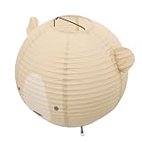 BAZEITFLOW Dekorativer Papier lampenschirm Leicht Lampenschirm Ersatz für Pendelleuchte...