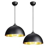 CCLIFE 2er Industrial Pendelleuchte Hängelampe Metall Industrielle Hängeleuchte Vintage...