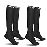 Deilin 2 Paar Kompressionsstrümpfe für Damen und Herren, Kompressionssocken Compression...