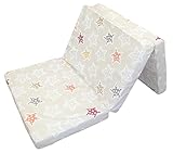 Alvi Reisebettmatratze 60x120cm faltbar | Faltmatratze mit Tragetasche | Dicke...