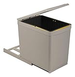 Sanitop-Wingenroth Ausziehbarer Mülleimer Küche 16 l Einbaumülleimer...