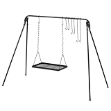 BBQ-Toro Grillschaukel | 10-teilig | Grillgestell mit 8 Haken, Feuerschaukel |...