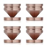 Flaroey 4PCS Lautsprecher Ständerfüße Fußpad Aus Aluminiumlegierung Metall...