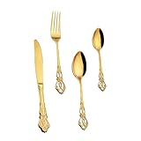 TOYANDONA Edelstahl Besteckset Steakbesteck Spülmaschinenfest Rostfrei Hochwertiges...