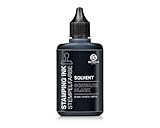 50 ml Solvent Stempelfarbe schwarz, wasserfest auf Lösemittelbasis für...