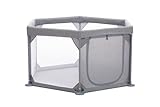 Fillikid Laufgitter 6-eckig mit Einstieg Exklusiv | Laufstall Baby ab Geburt | Bett...