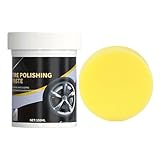 Reifenbeschichtungswachs - Auto Reifenreiniger, Radpolitur Paste | 150 ml schwarzer...