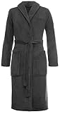 Brandsseller Damen & Herren Bademantel Coral Fleece Unisex leichter Morgenmantel...