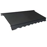 Kassetten-Markise 4,0 x 2,5 m anthrazit (Profilfarbe: Anthrazit) Sonnenschutz Alu Markise...