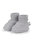 Sterntaler Unisex Baby GOTS Strick-Schuh, Hellgrau Mel, 13-14 EU