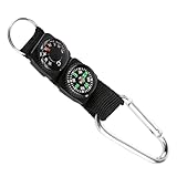 Kompass Schlüsselanhänger Mit Thermometer Multifunktionales...