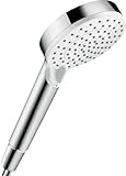 hansgrohe Crometta - Duschkopf, Handbrause mit 2 Strahlarten, runde Duschbrause...