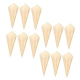 MAGICLULU 100 Stk Holzrolle Einweg-Holzkegel Eistütenhalter holzschale holzschüssel...