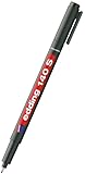edding 140 S Permanenter Folienschreiber - schwarz - 1 Stift - Rundspitze 0,3 mm - Stift...