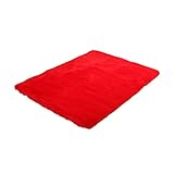 SOLUSTRE Hochflor Teppich für Wohnzimmer und Schlafzimmer rutschfeste Spielmatte...