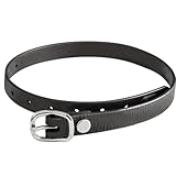 SPRENGER BioThane Sporenriemen, Edelstahl Rostfrei – 45 cm, schwarz