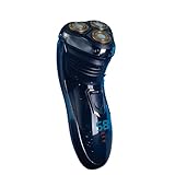 EUROtops Herren Elektro-Rasierer mit 3 Scherköpfen – LC-Display/Lade-Station,...