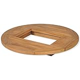 vidaXL Teak Bierkastentisch Bierkisten Tischaufsatz Stehtisch Bartisch Bistrotisch...