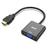 BENFEI HDMI zu VGA, Vergoldete HDMI-auf-VGA-Adapter (Stecker auf Buchse) für Computer,...