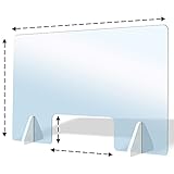 Care4U Spuckschutz aus Acrylglas Premium Quality Schutzscheibe, 60 x 60 (BxH) cm mit...