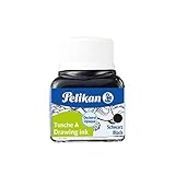 Pelikan 52310 201665 - Tusche, 10ml Glas, schwarz