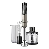 BLACK+DECKER Stabmixer BXHBA1000E - Handmixer - 1000 Watt - 4 Zubehörteile - 20 Modi