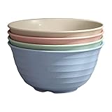 Clicitina Plastikschüsseln Mikrowelle Spülmaschine Müslischale groß 17,8 cm 4er Set...
