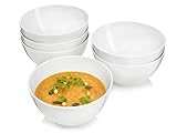 Sänger | Suppenschalen Sunfort, 6-teiliges Set aus Porzellan, Füllmenge: 800...