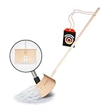 SHW-FIRE | Schneeschieber mit 50cm Schaufel und 150 cm Ovalstiel, Schaufel mit 5-Fach...