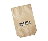 DEISS 07001 - Papiersäcke braun - 70 Liter - Maße (LxBxT): ca. 85 x 55 x 20 cm...